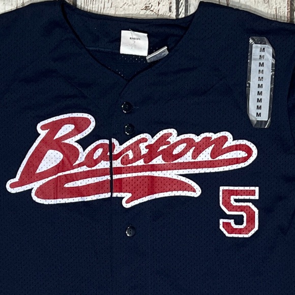 Nomar Garciaparra Boston Red Sox Men's MLB New Blue Sports Jersey - Picture 2 of 7